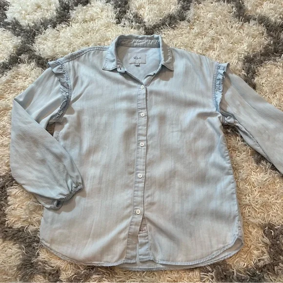 RAILS Willow Ruffled button down shirt - Picture 2 of 11